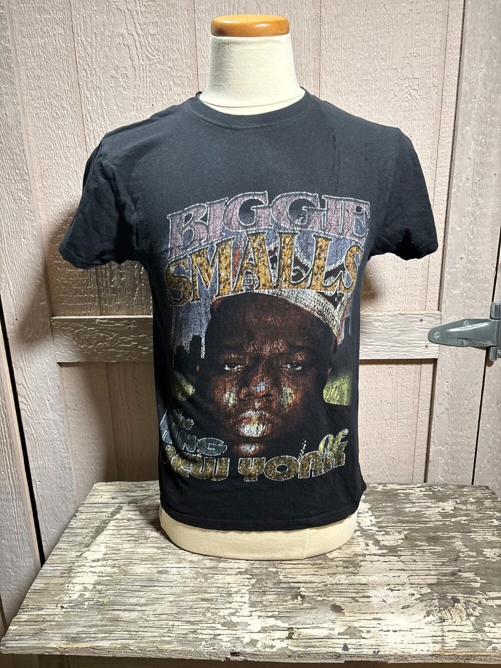 Biggie Smalls black T-Shirt Size Medium rap hip hop shirt new york city